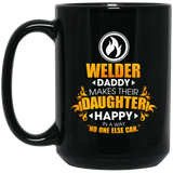 Welder Daddy Makes Their Daughter Happy Mugs