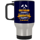 Custodian Daddy Makes Their Daughter Happy Mugs