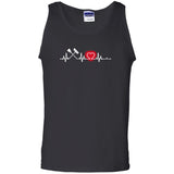 Heart Beat Red Custodian Tshirt For Lover