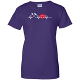 Heart Beat Red Custodian Tshirt For Lover