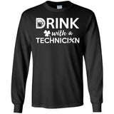 Drink With A Technician Cheer Tee Shirt