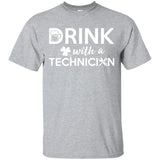 Drink With A Technician Cheer Tee Shirt