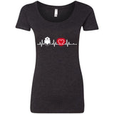 Heart Beat Red Nurse Midwives TShirt For Lover