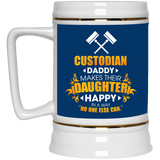 Custodian Daddy Makes Their Daughter Happy Mugs