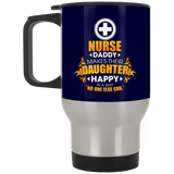 Nurse Daddy Makes Their Daughter Happy Mugs