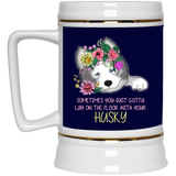 Lay On The Floor With You Husky Mugs