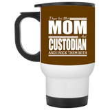 Nice Profession Black Mugs - I Have Two Titles - Mom - Custodian
