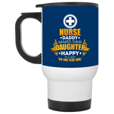 Nurse Daddy Makes Their Daughter Happy Mugs