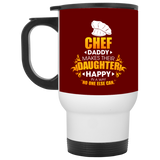 Chef Daddy Makes Their Daughter Happy Mugs