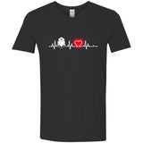 Heart Beat Red Nurse Midwives TShirt For Lover