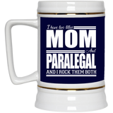 Nice Profession Black Mugs - I Have Two Titles - Mom - Paralegal