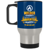 Welder Daddy Makes Their Daughter Happy Mugs