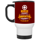 Nurse Daddy Makes Their Daughter Happy Mugs