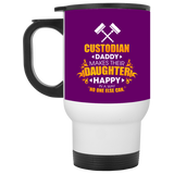 Custodian Daddy Makes Their Daughter Happy Mugs