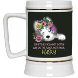 Lay On The Floor With You Husky Mugs