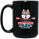 Husky - Happy Independence Day Mugs Ver 2