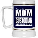 Nice Profession Black Mugs - I Have Two Titles - Mom - Custodian