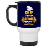 Chef Daddy Makes Their Daughter Happy Mugs