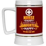 Nurse Daddy Makes Their Daughter Happy Mugs