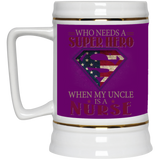 Nice Nurse Mugs - Who Need A Super Hero When My Uncle Is A Nurse
