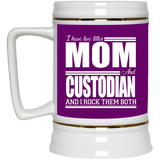 Nice Profession Black Mugs - I Have Two Titles - Mom - Custodian