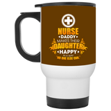 Nurse Daddy Makes Their Daughter Happy Mugs