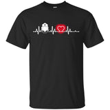 Heart Beat Red Nurse Midwives TShirt For Lover