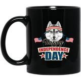 Husky - Happy Independence Day Mugs Ver 2