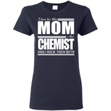 Nice Black Chemist Tshirt I Have Two Titles - Mom - Chemis Tee Shirt