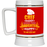 Chef Daddy Makes Their Daughter Happy Mugs