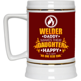 Welder Daddy Makes Their Daughter Happy Mugs