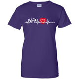 Heart Beat Red Physiotherapist Tshirt For lover