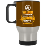 Welder Daddy Makes Their Daughter Happy Mugs