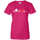 Heart Beat Red Nurse Midwives TShirt For Lover