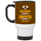 Custodian Daddy Makes Their Daughter Happy Mugs