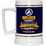Welder Daddy Makes Their Daughter Happy Mugs