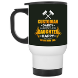 Custodian Daddy Makes Their Daughter Happy Mugs