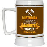 Custodian Daddy Makes Their Daughter Happy Mugs