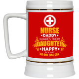 Nurse Daddy Makes Their Daughter Happy Mugs