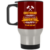 Custodian Daddy Makes Their Daughter Happy Mugs