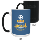 Nurse Daddy Makes Their Daughter Happy Mugs