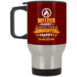 Welder Daddy Makes Their Daughter Happy Mugs