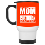Nice Profession Black Mugs - I Have Two Titles - Mom - Custodian