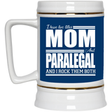 Nice Profession Black Mugs - I Have Two Titles - Mom - Paralegal
