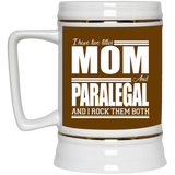 Nice Profession Black Mugs - I Have Two Titles - Mom - Paralegal