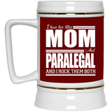 Nice Profession Black Mugs - I Have Two Titles - Mom - Paralegal