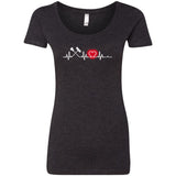 Heart Beat Red Custodian Tshirt For Lover