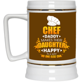 Chef Daddy Makes Their Daughter Happy Mugs