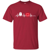 Heart Beat Red Nurse Midwives TShirt For Lover