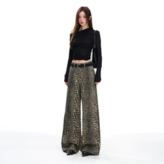 Autumn Streetwear Casual Slimming Low Waist Loose Wide Leg Pants